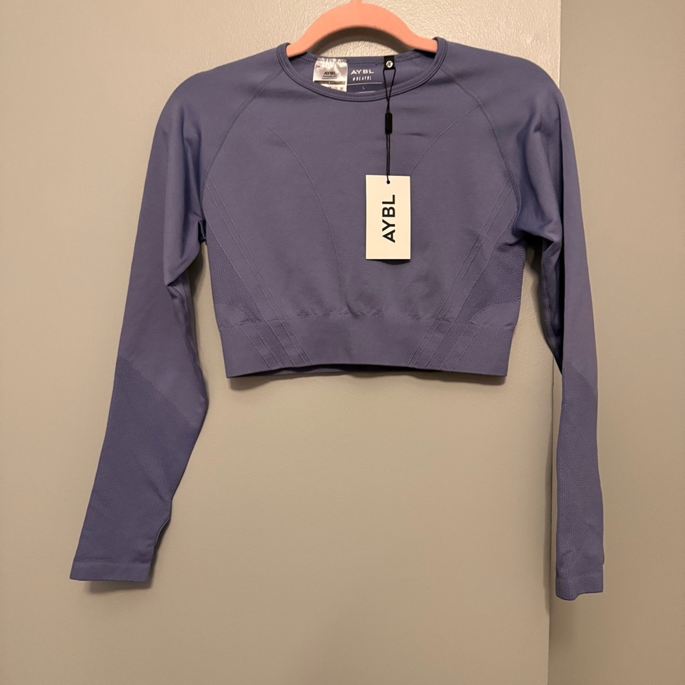AYBL Balance V2 Seamless Long Sleeve Crop Top Large